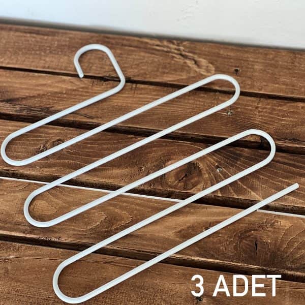 3 Adet Metal Elbise Pantolon Askısı 6009