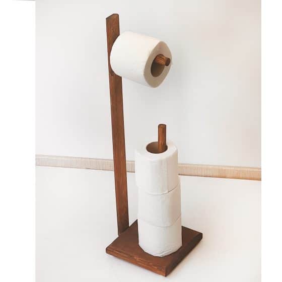 Wc Kağıtlık Tuvalet Kağıtlığı Ahşap Banyo 3025