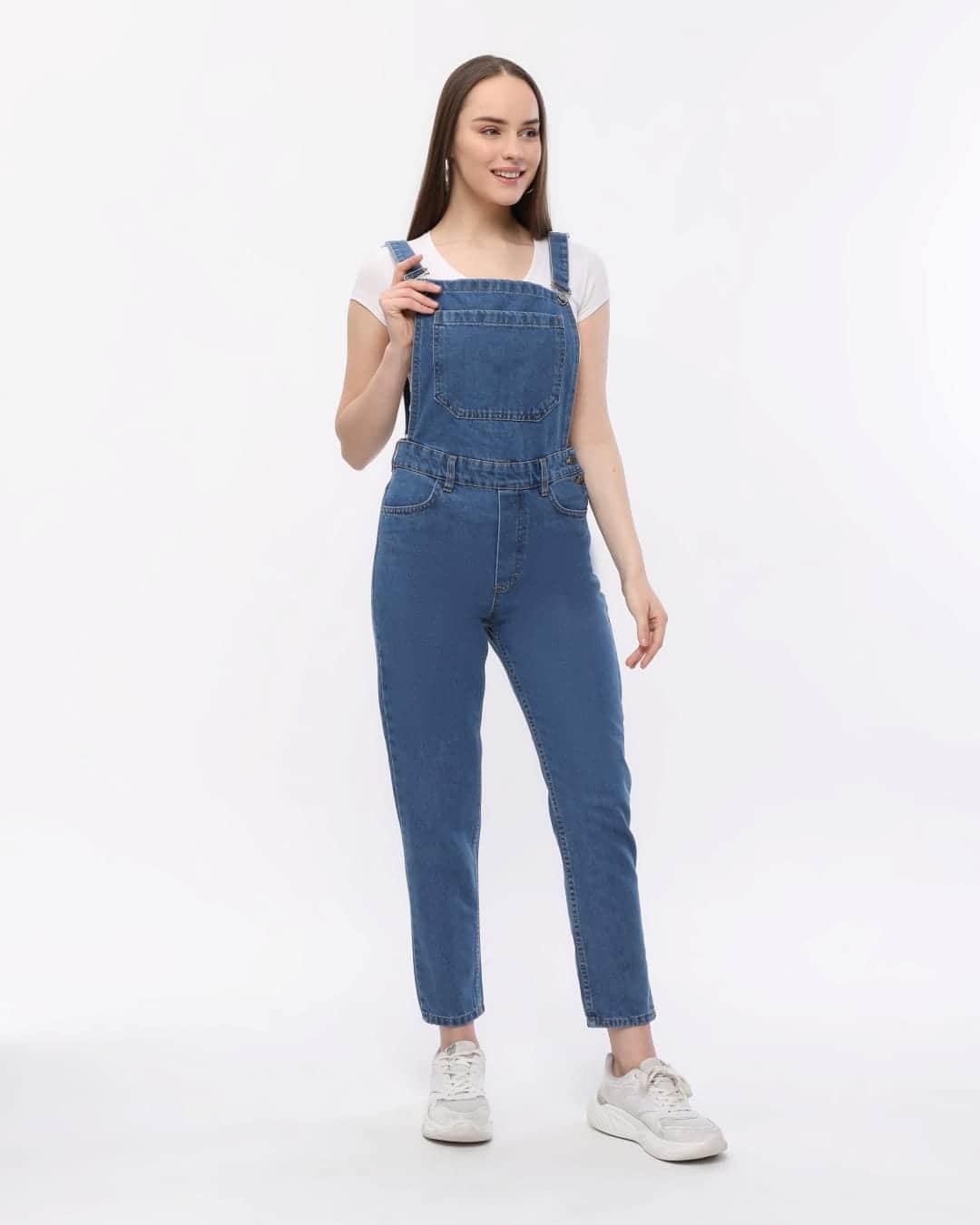 Vovikon KN Mavi Denim Boyfriend Bahçevan Tulum