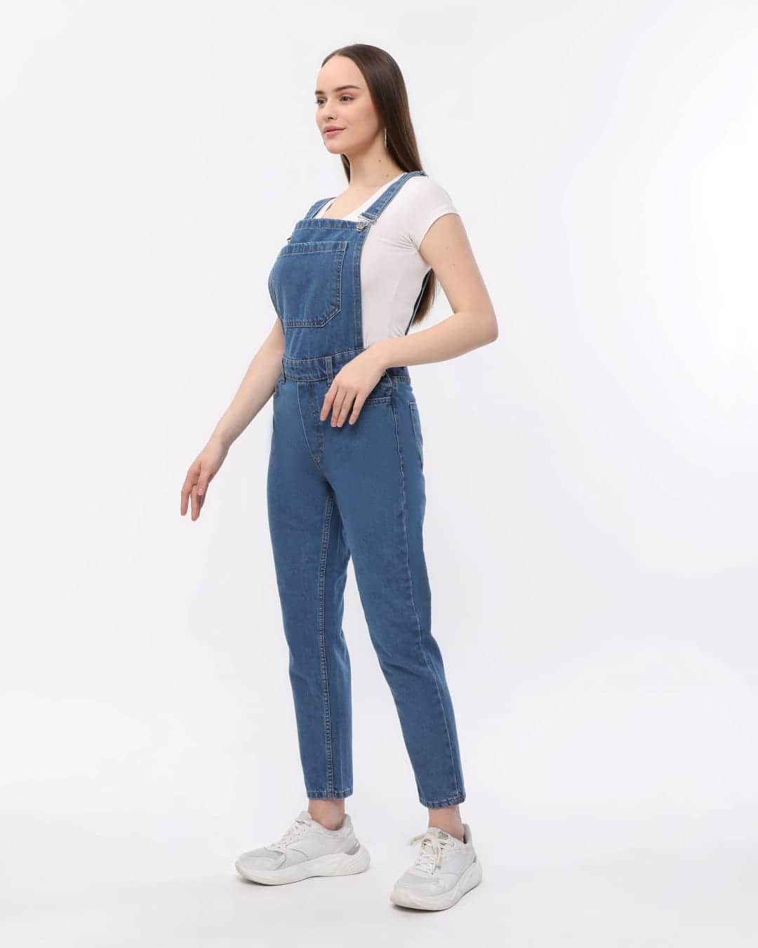 Vovikon KN Mavi Denim Boyfriend Bahçevan Tulum