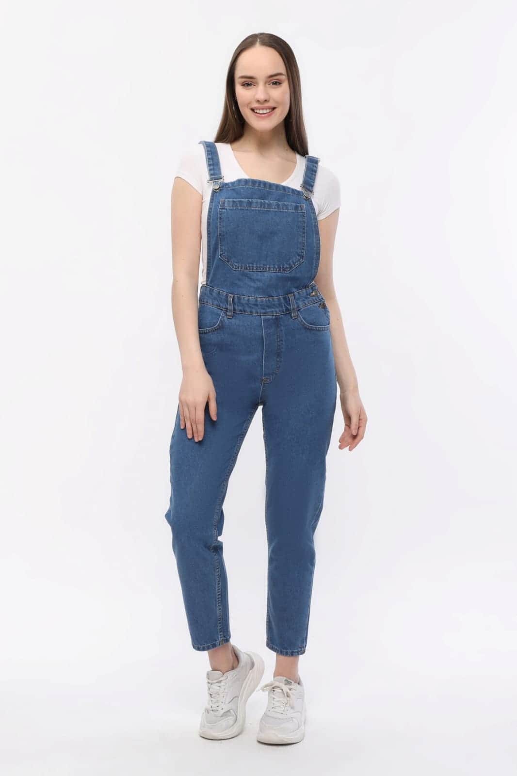 Vovikon KN Mavi Denim Boyfriend Bahçevan Tulum