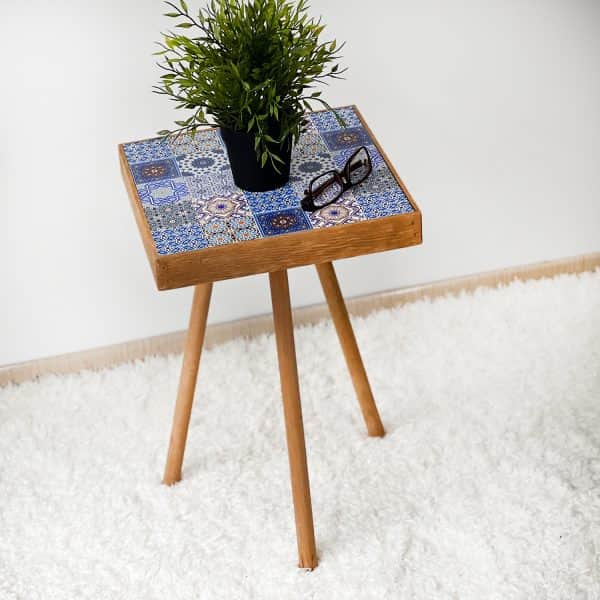 Ahşap Desenli Yan Sehpa 5211