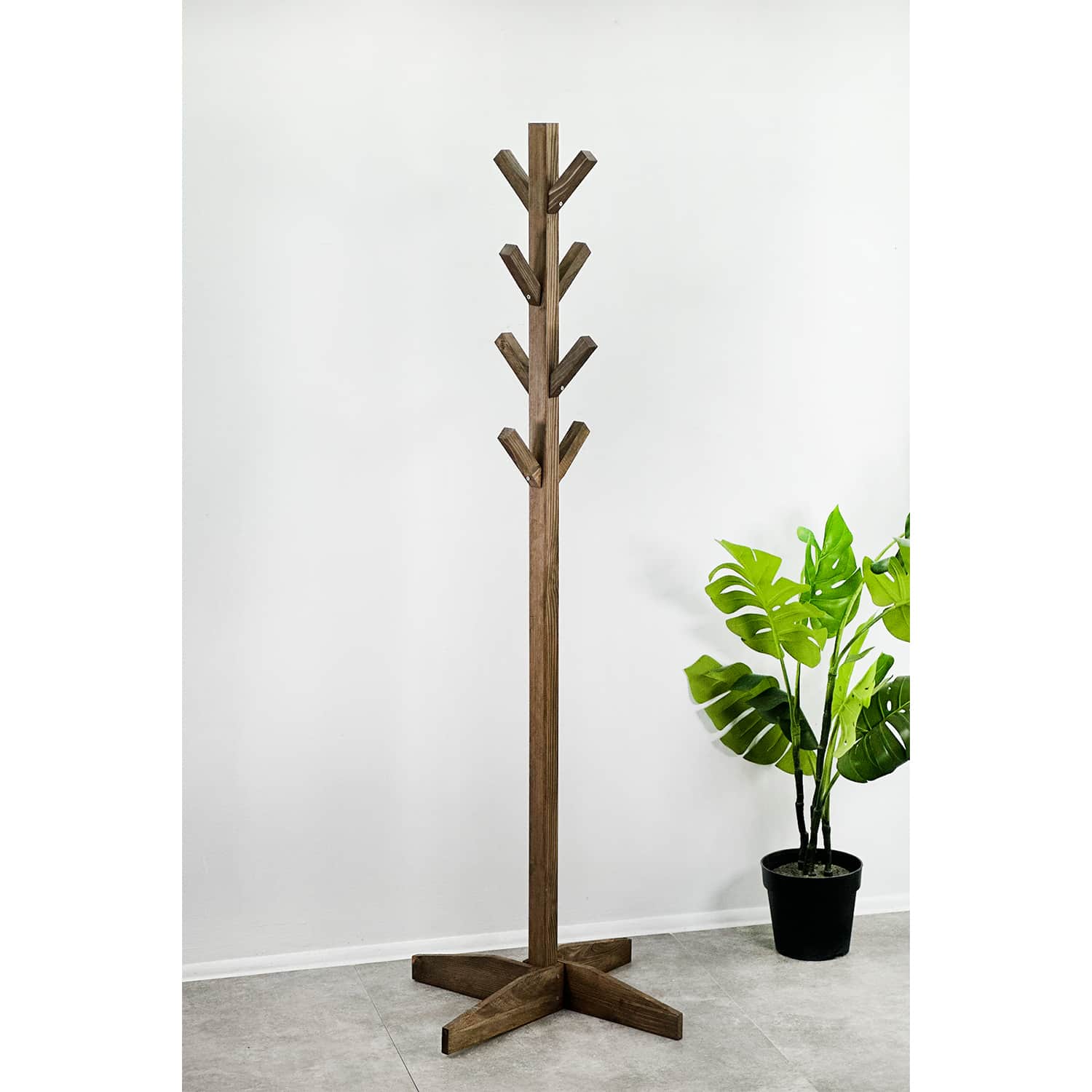 Ahşap Ayaklı Askılık Portmanto 6025