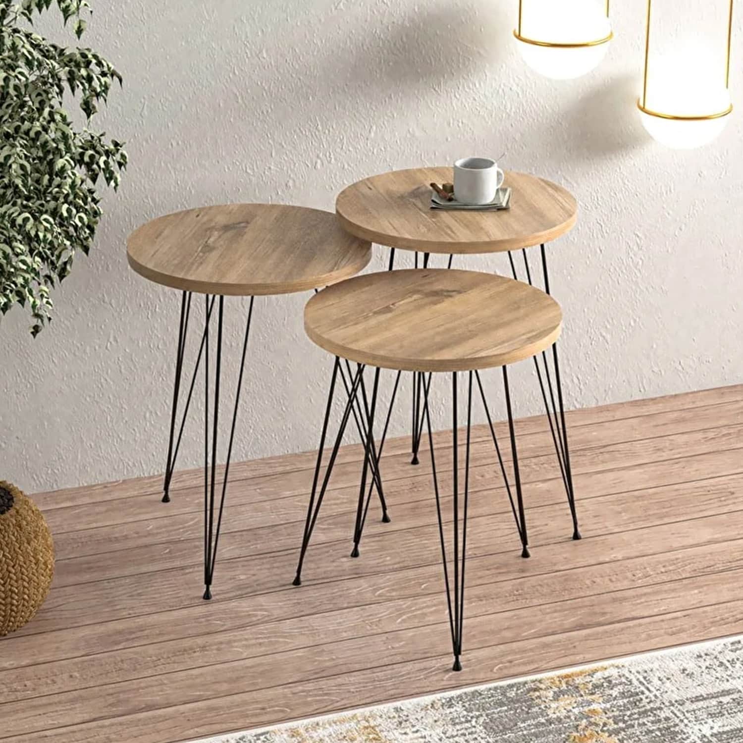 Dekoratif Zigon Sehpa 3lü 5425