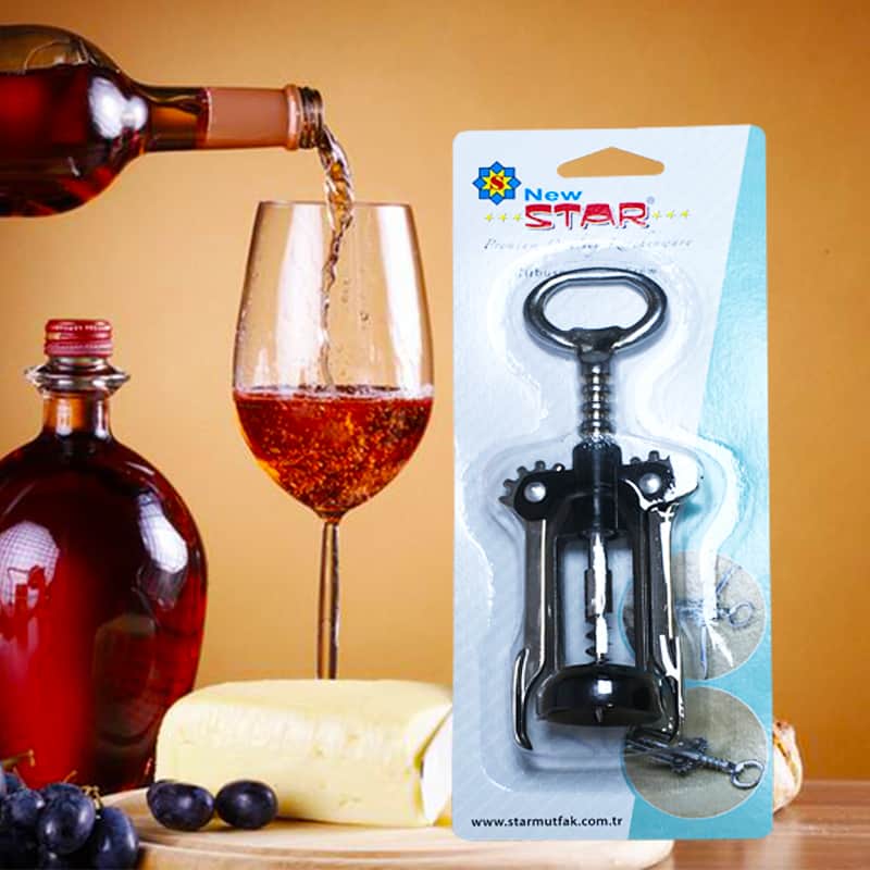 Çok Amaçlı Metal Soda Gazoz Şarap Açacağı Fonksiyonlu Tirbüşon