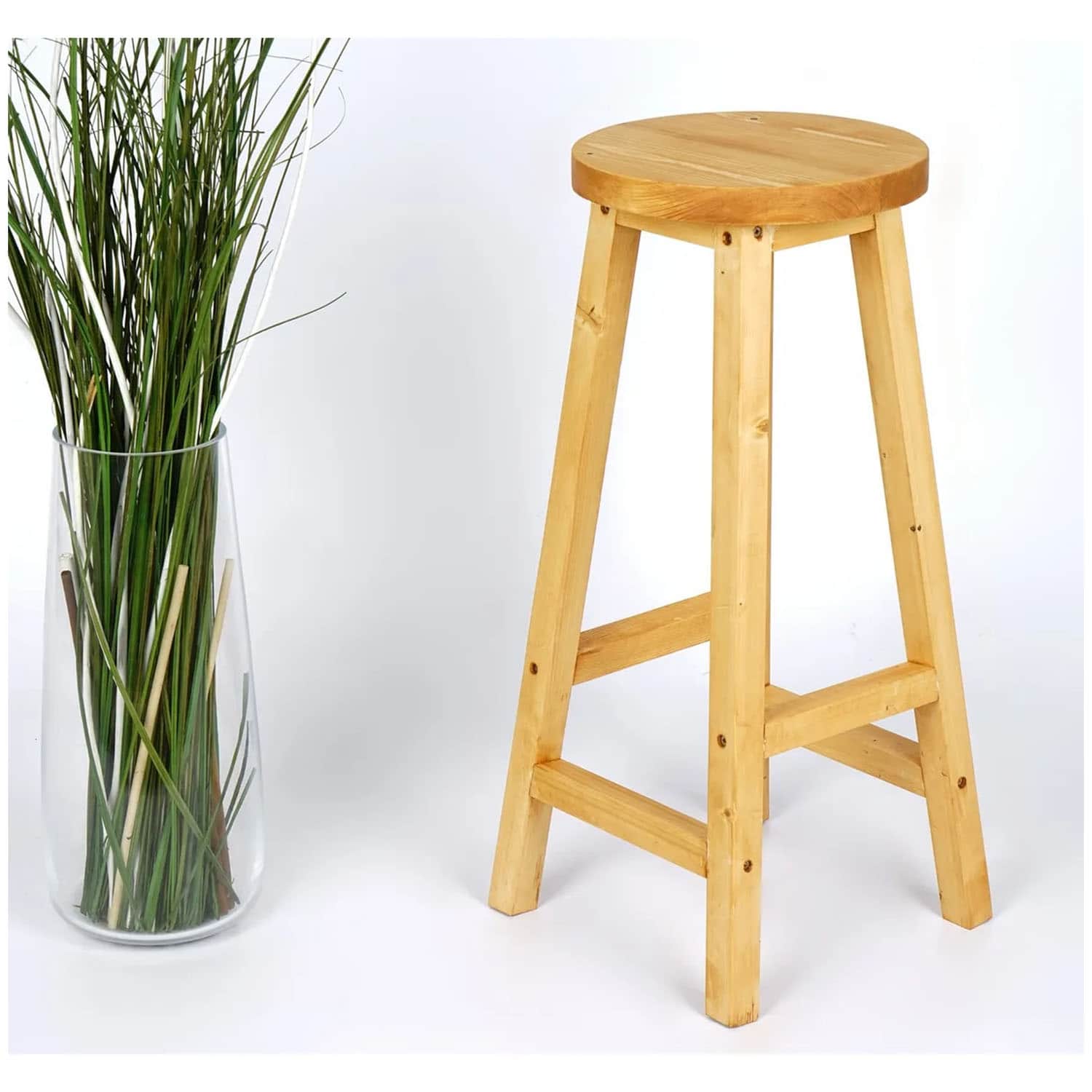 Ahşap Bar Sandalyesi Taburesi 2110