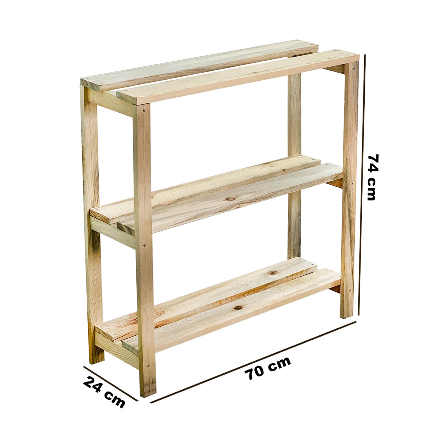 Ahşap 3 Katlı Ayakkabılık 5162