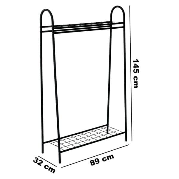 Ayaklı Ayakkabılıklı Elbise Askısı 5191