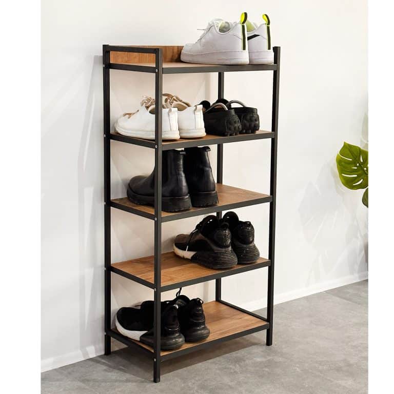 Metal 5 Katlı Raflı Ayakkabılık