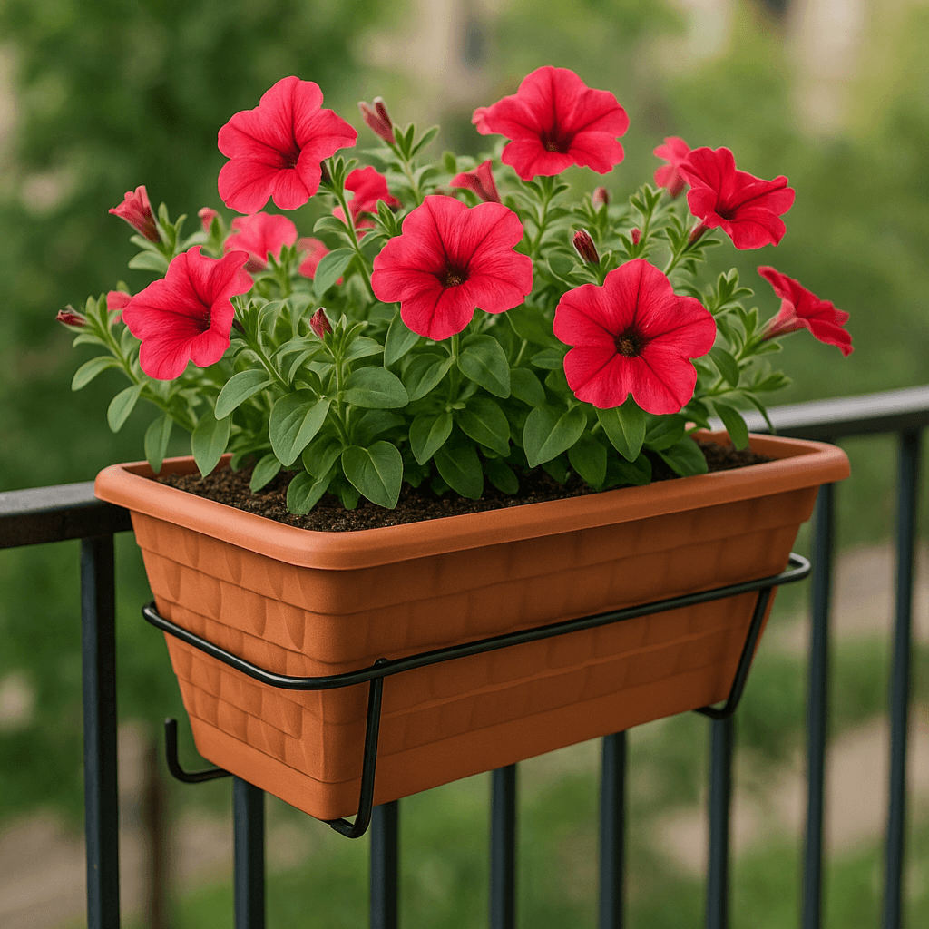 Demir Askılı 6 Litre Balkon Saksı