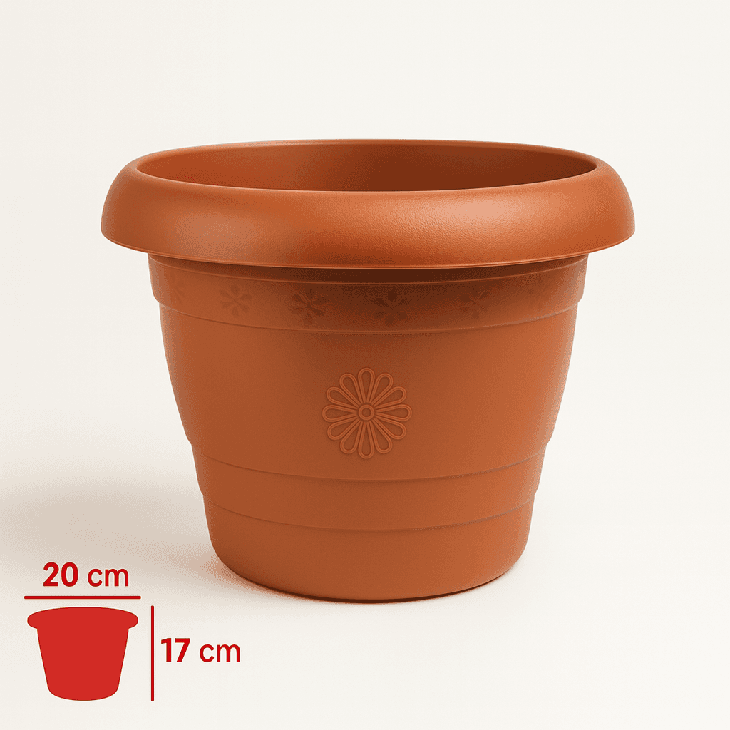 Vovikon Antik 2,5 Litre 3 Adet Küçük Boy Saksı