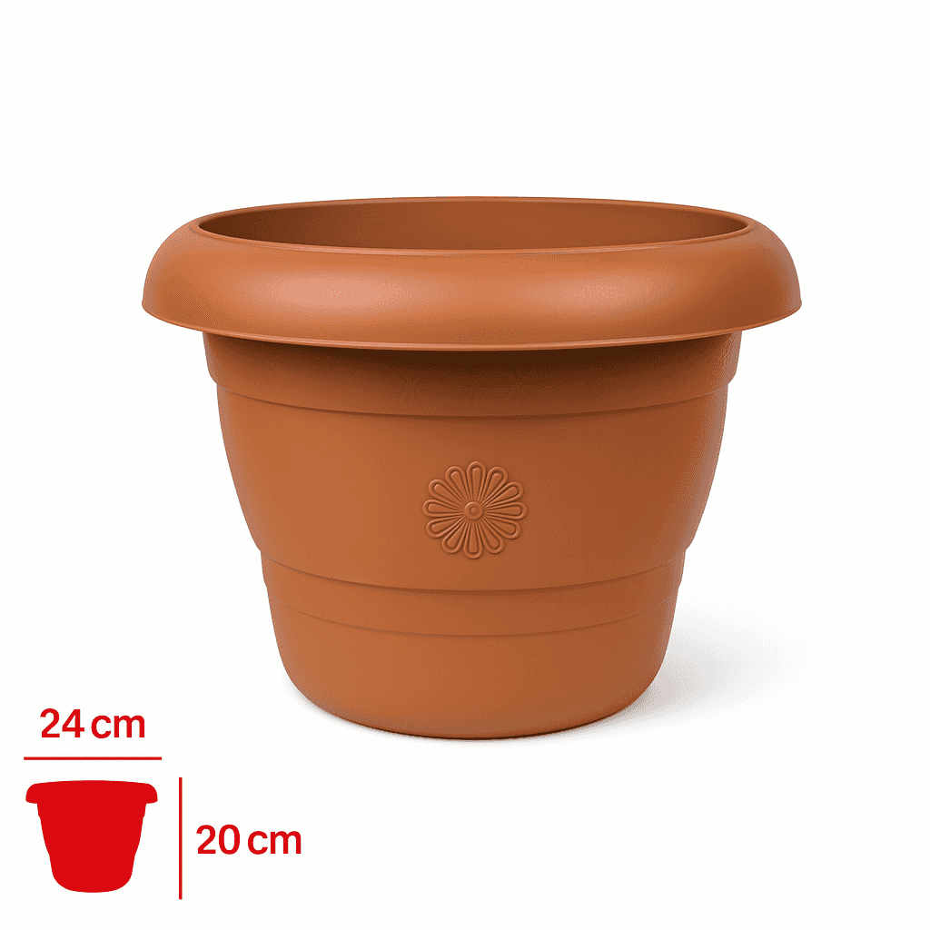 Vovikon Antik 4 Litre 2 Adet Küçük Boy Saksı