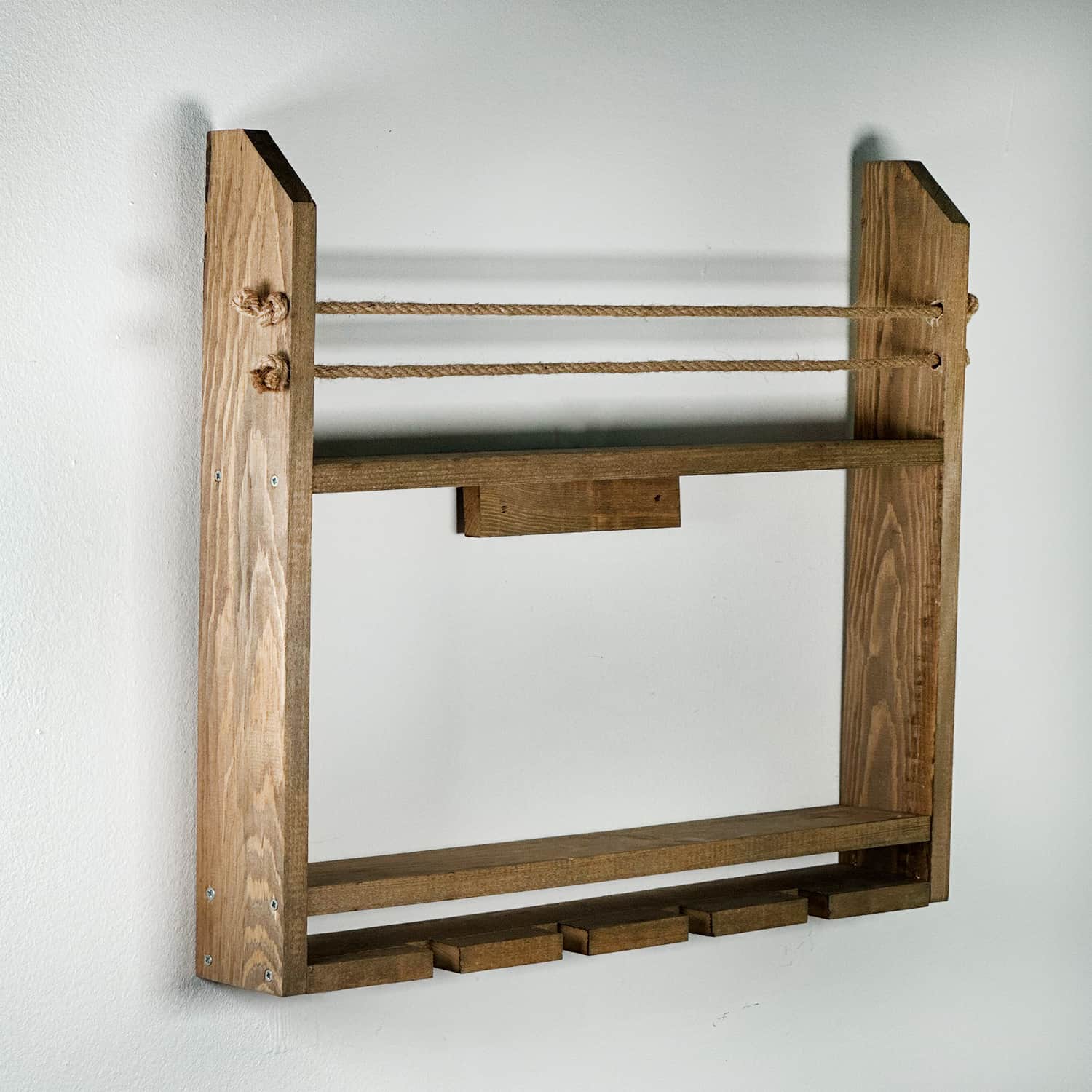 Ahşap Şaraplık Duvar Rafı 5015