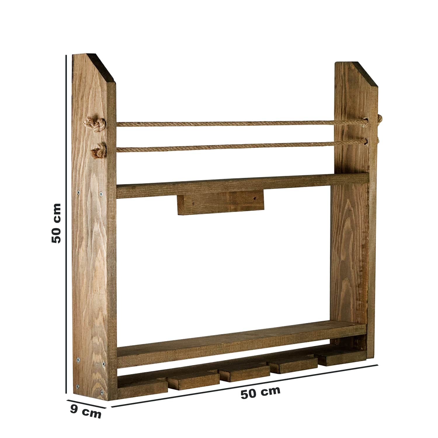 Ahşap Şaraplık Duvar Rafı 5015