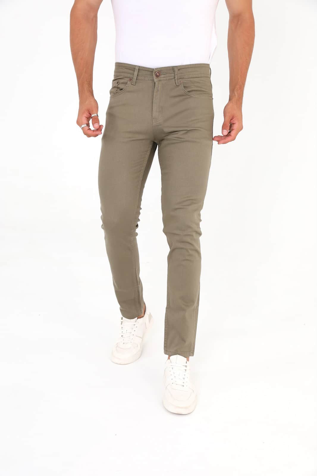 D'Vision Yeşil Erkek Kot Pantolon Slim Fit