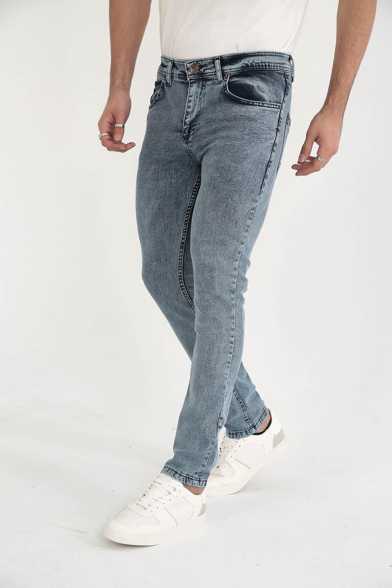 D'Vision Mavi Erkek Kot Pantolon Slim Fit