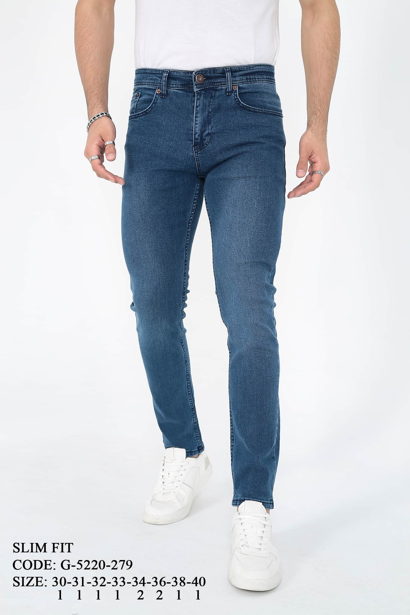 D'Vision Mavi Erkek Kot Pantolon G-5220-279