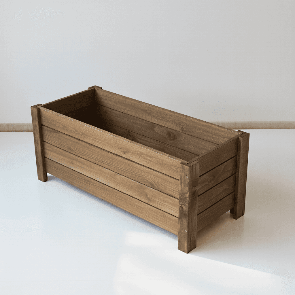 Ahşap Dış Mekan Büyük Boy Saksılık Otel Cafe Saksı