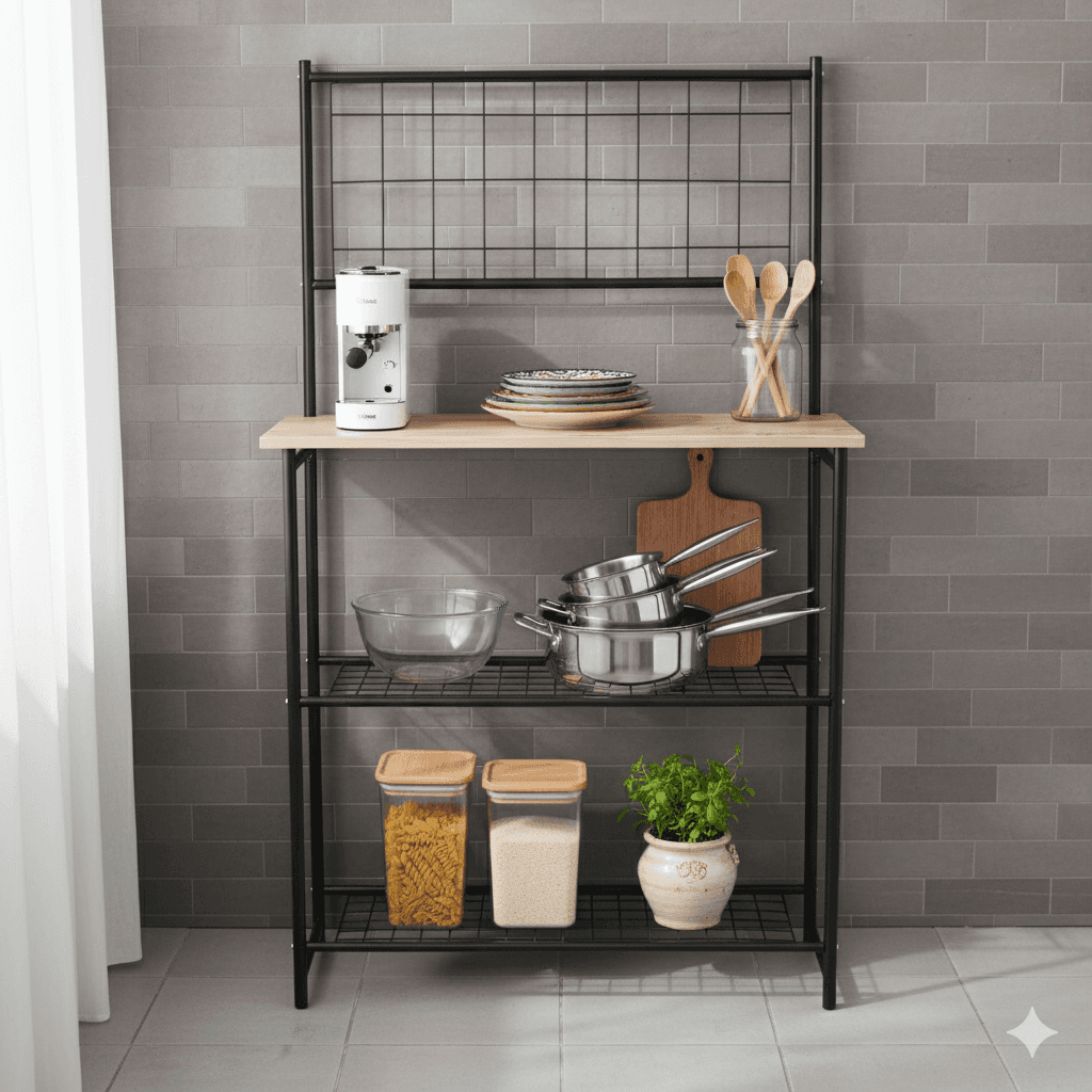 Mutfak Bangosu Fırın Rafı Çok Amaçlı Dolap