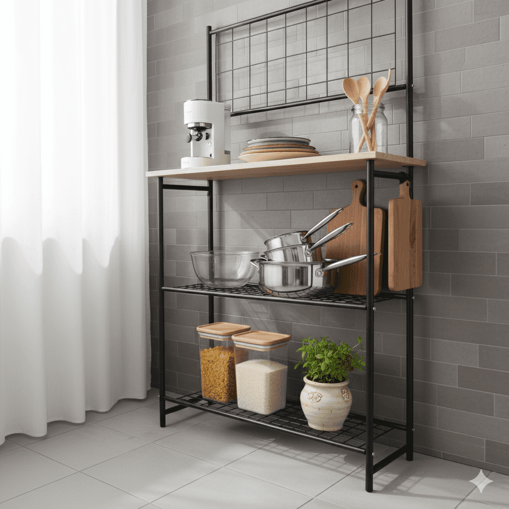 Mutfak Bangosu Fırın Rafı Çok Amaçlı Dolap