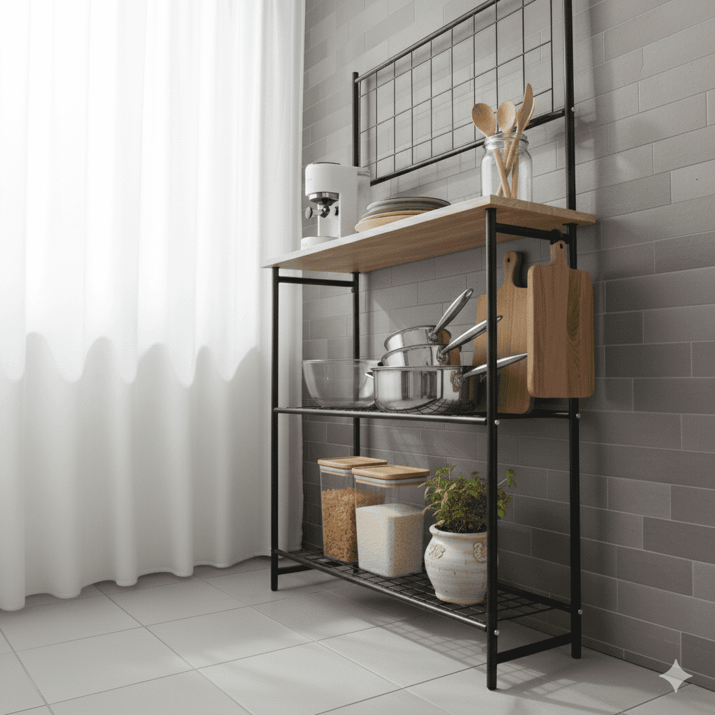 Mutfak Bangosu Fırın Rafı Çok Amaçlı Dolap