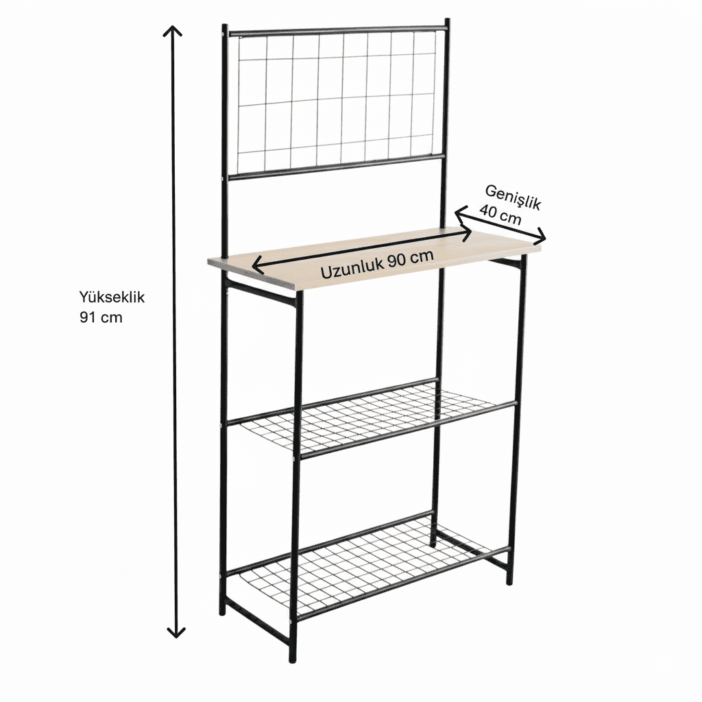 Mutfak Bangosu Fırın Rafı Çok Amaçlı Dolap