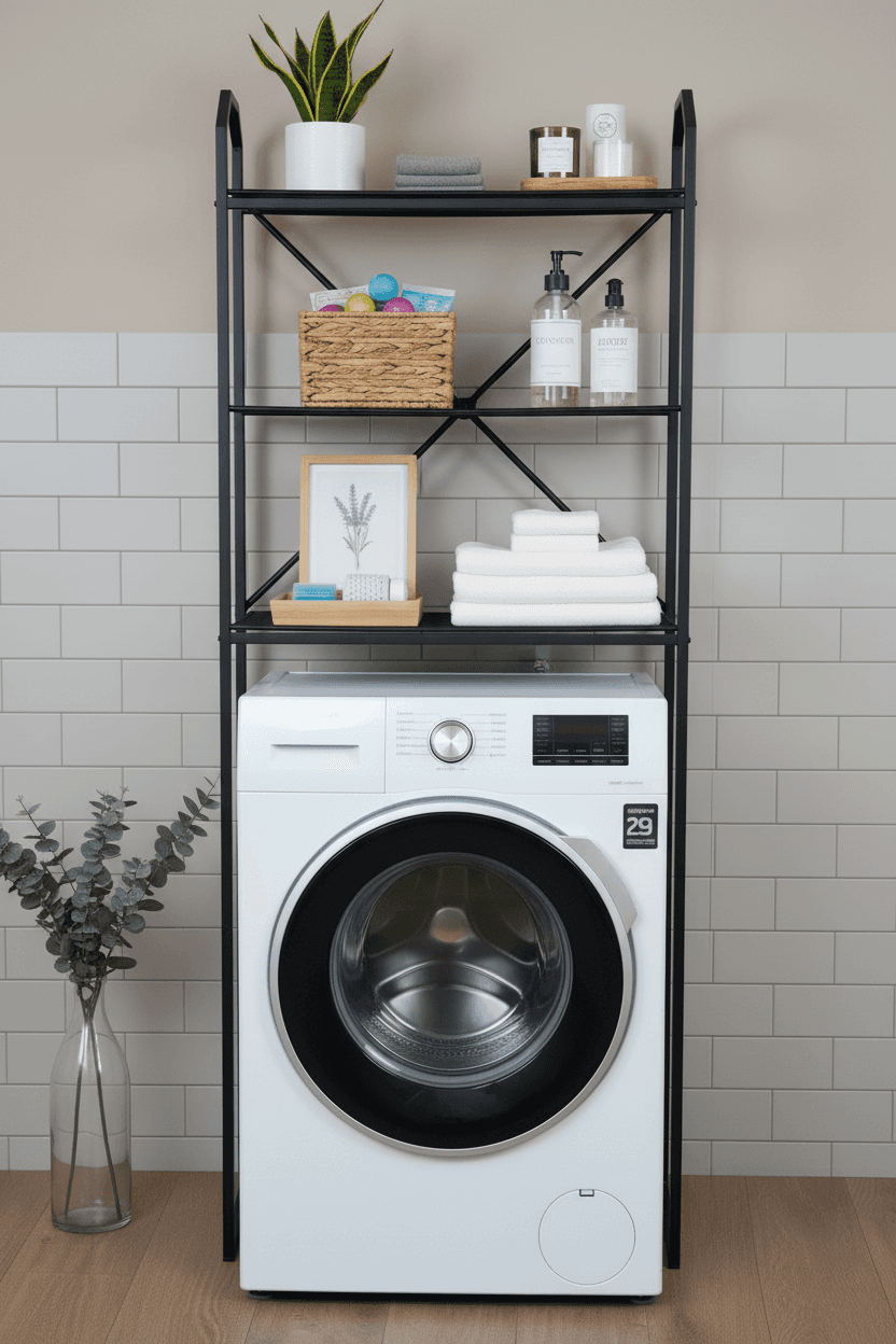 Çamaşır Makinesi Üstü Çok Amaçlı Raf Banyo Mutfak Düzenleyici