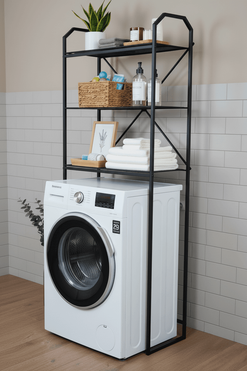 Çamaşır Makinesi Üstü Çok Amaçlı Raf Banyo Mutfak Düzenleyici