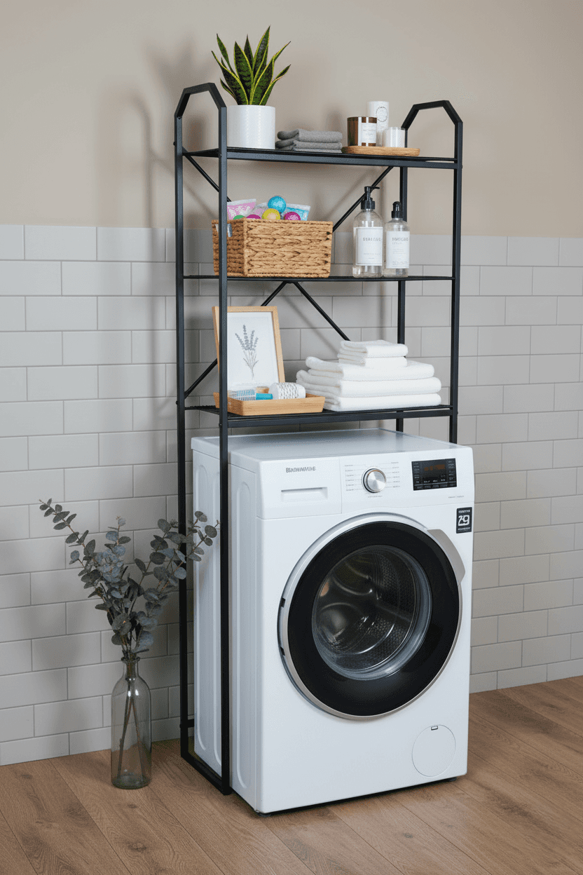 Çamaşır Makinesi Üstü Çok Amaçlı Raf Banyo Mutfak Düzenleyici