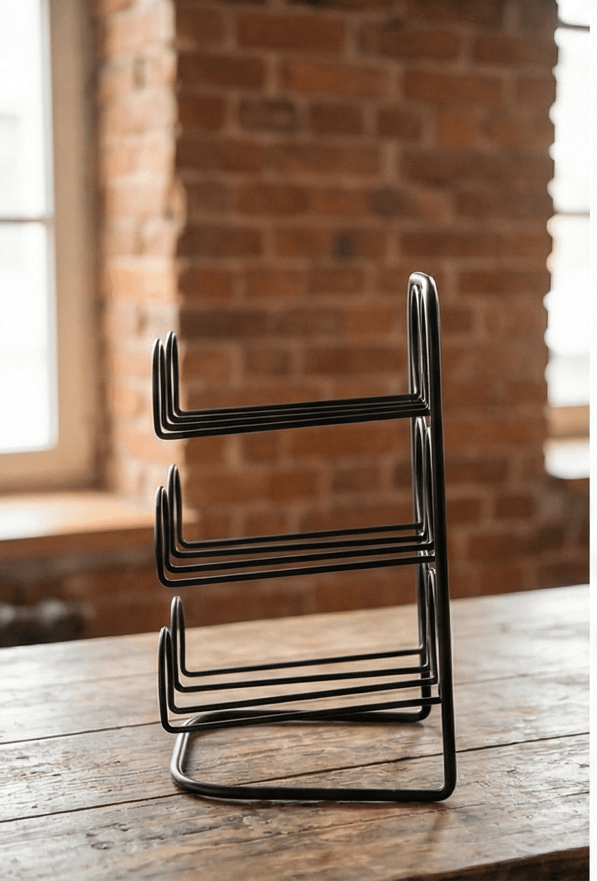 Metal 6 Bölmeli Şaraplık İçki Standı