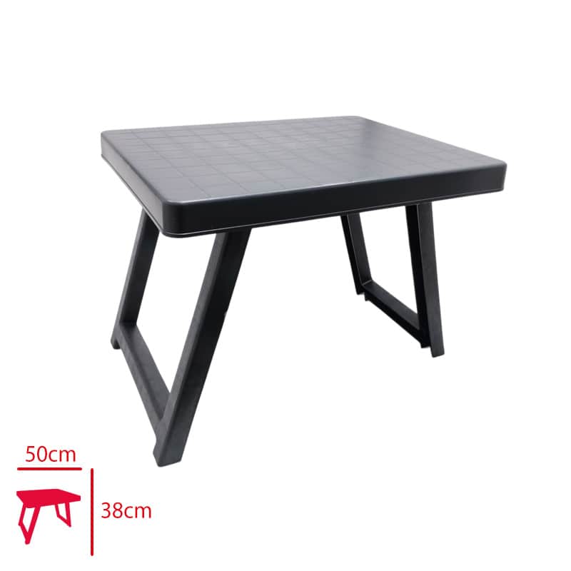 Katlanır Siyah Zigon Sehpa Kahve Sehpası