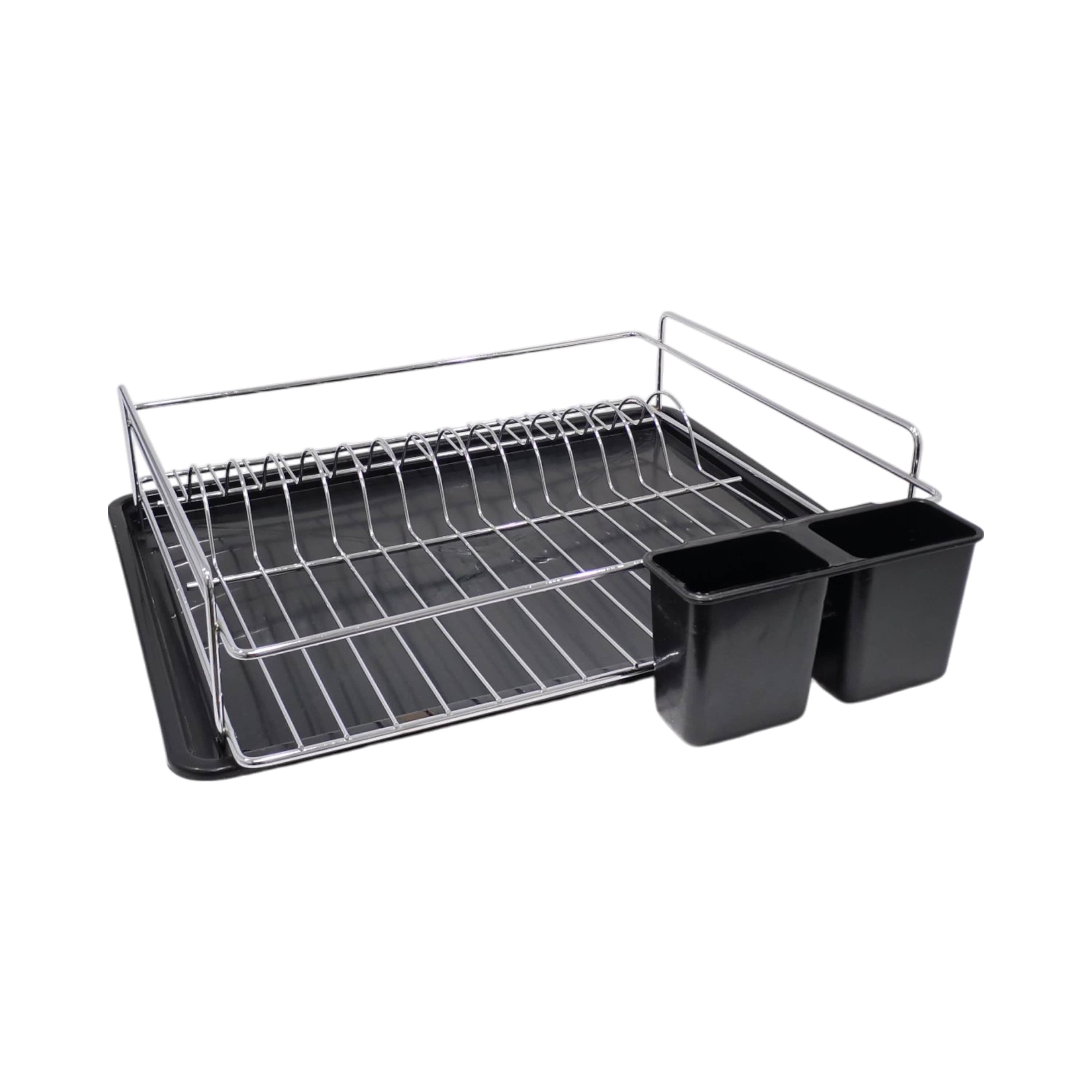 Tek Katlı Krom Kaşık Bölmeli Bulaşık Sepeti Tabaklık