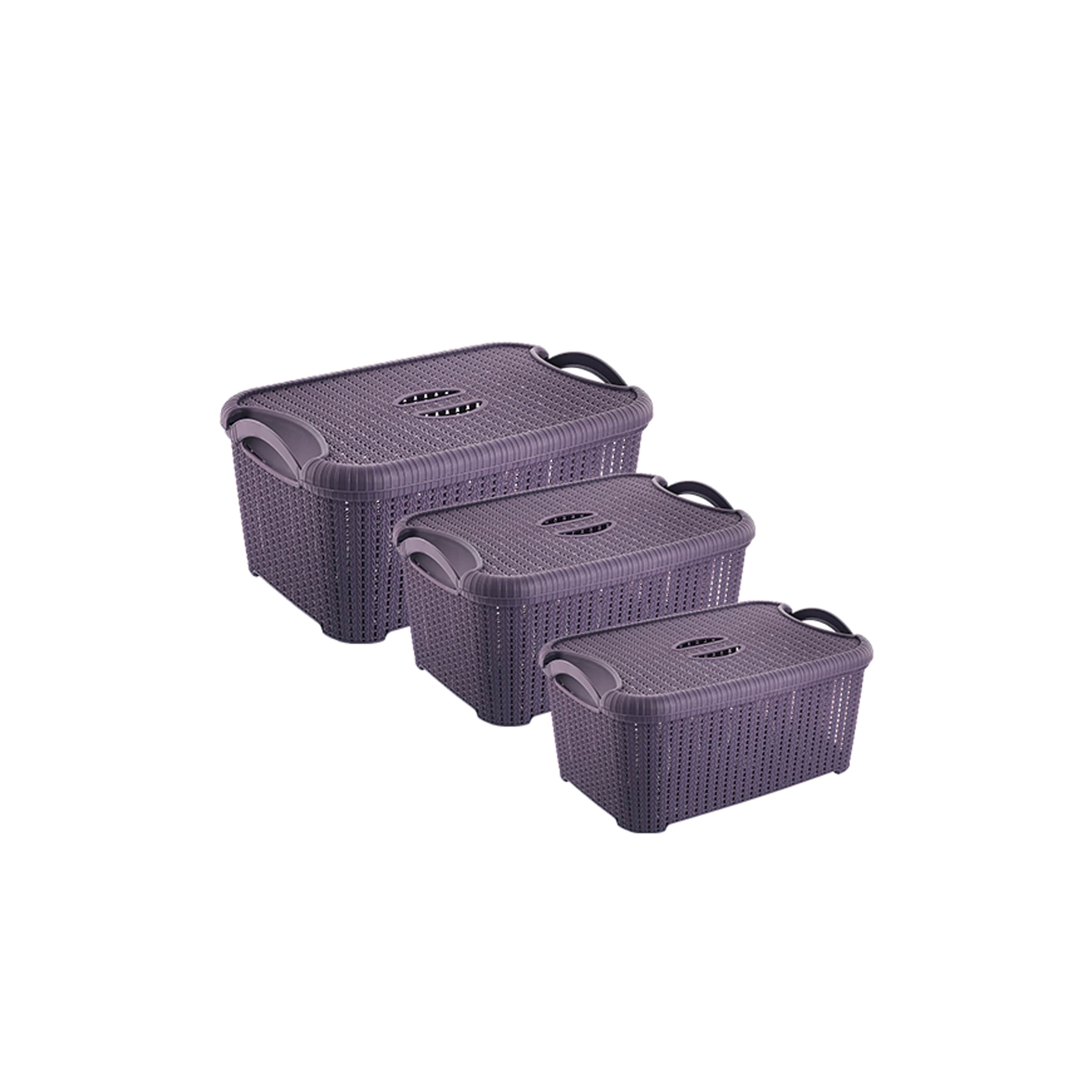 3lü Örgü Sandık Seti Düzenleyici Organizer