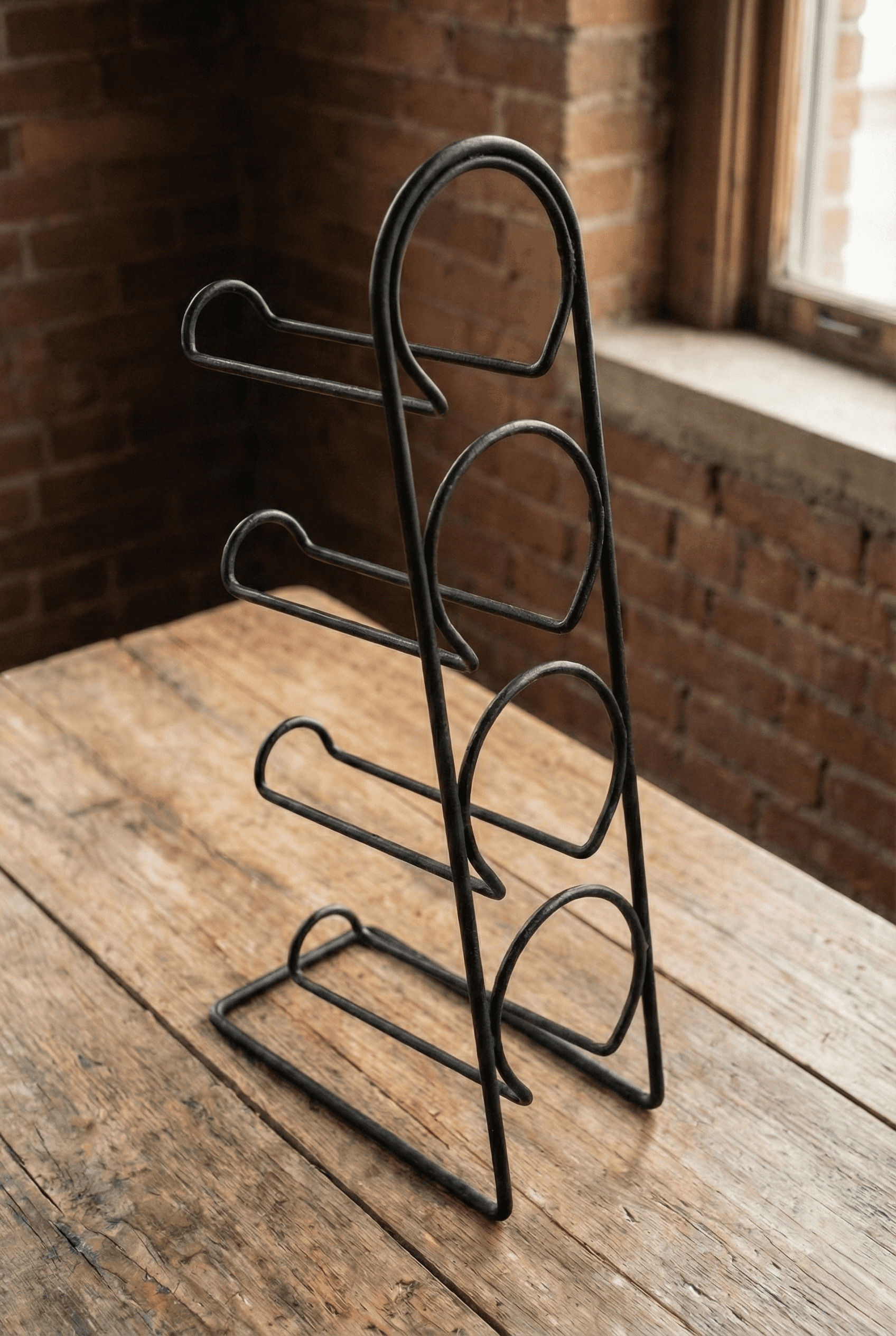 Metal 4 Bölmeli Şaraplık İçki Standı