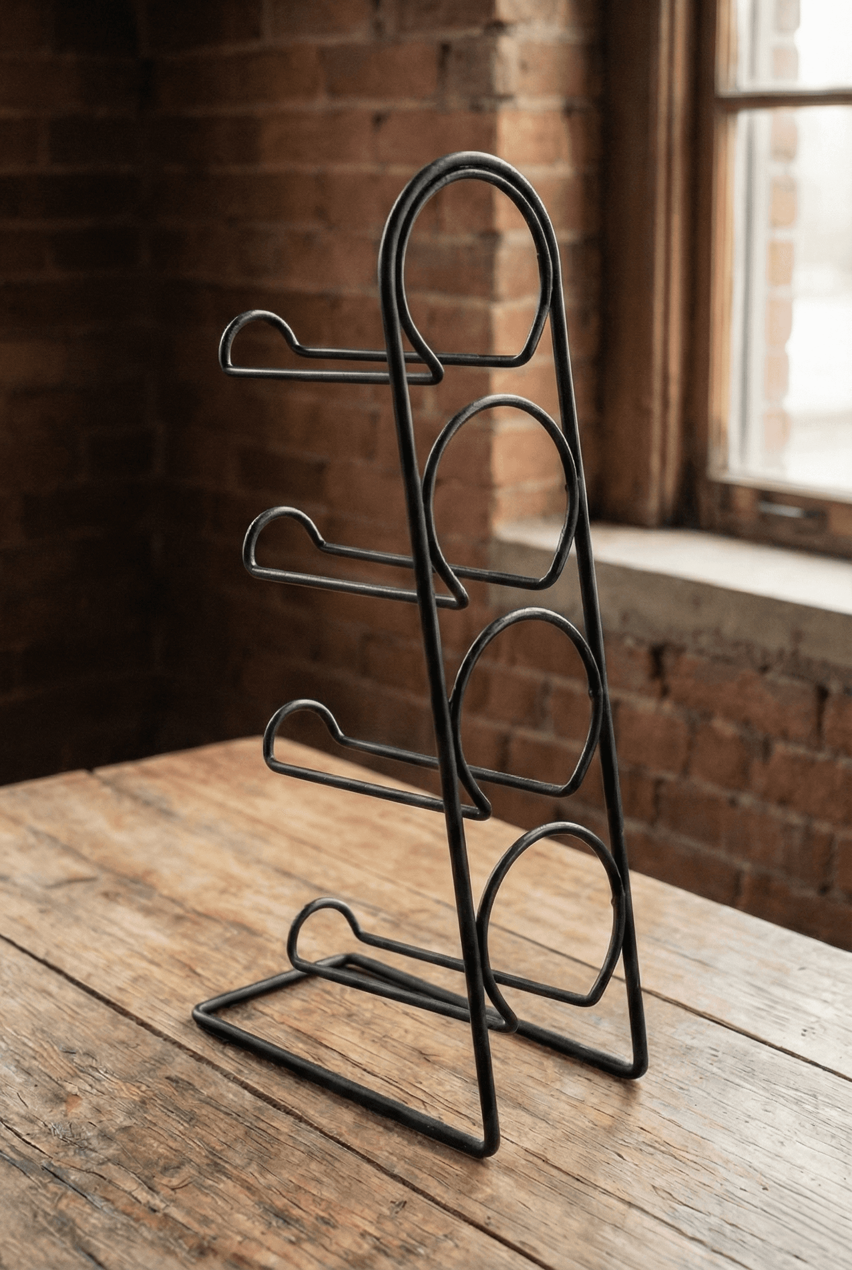 Metal 4 Bölmeli Şaraplık İçki Standı