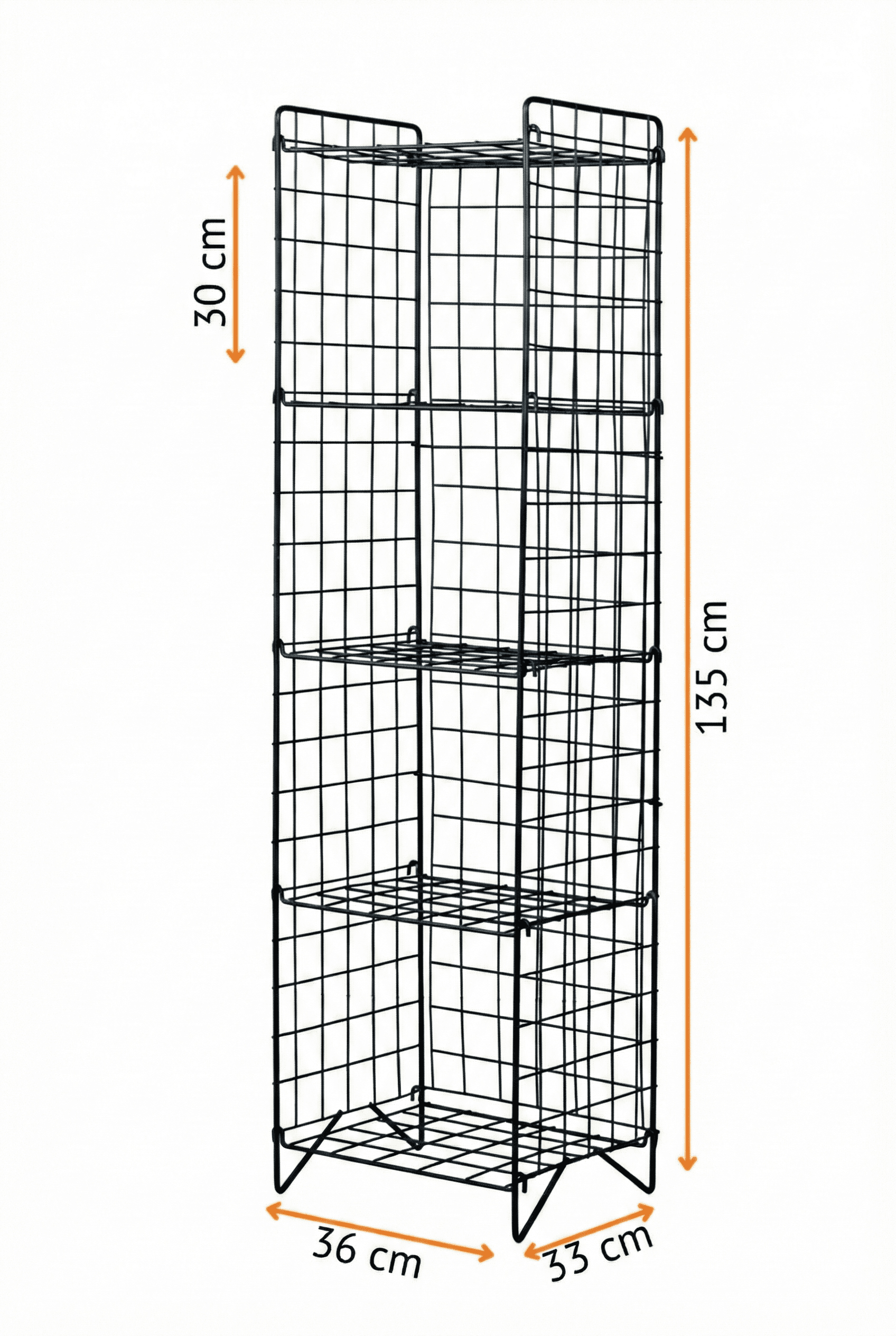 Metal 5 Katlı Tel Kitaplık