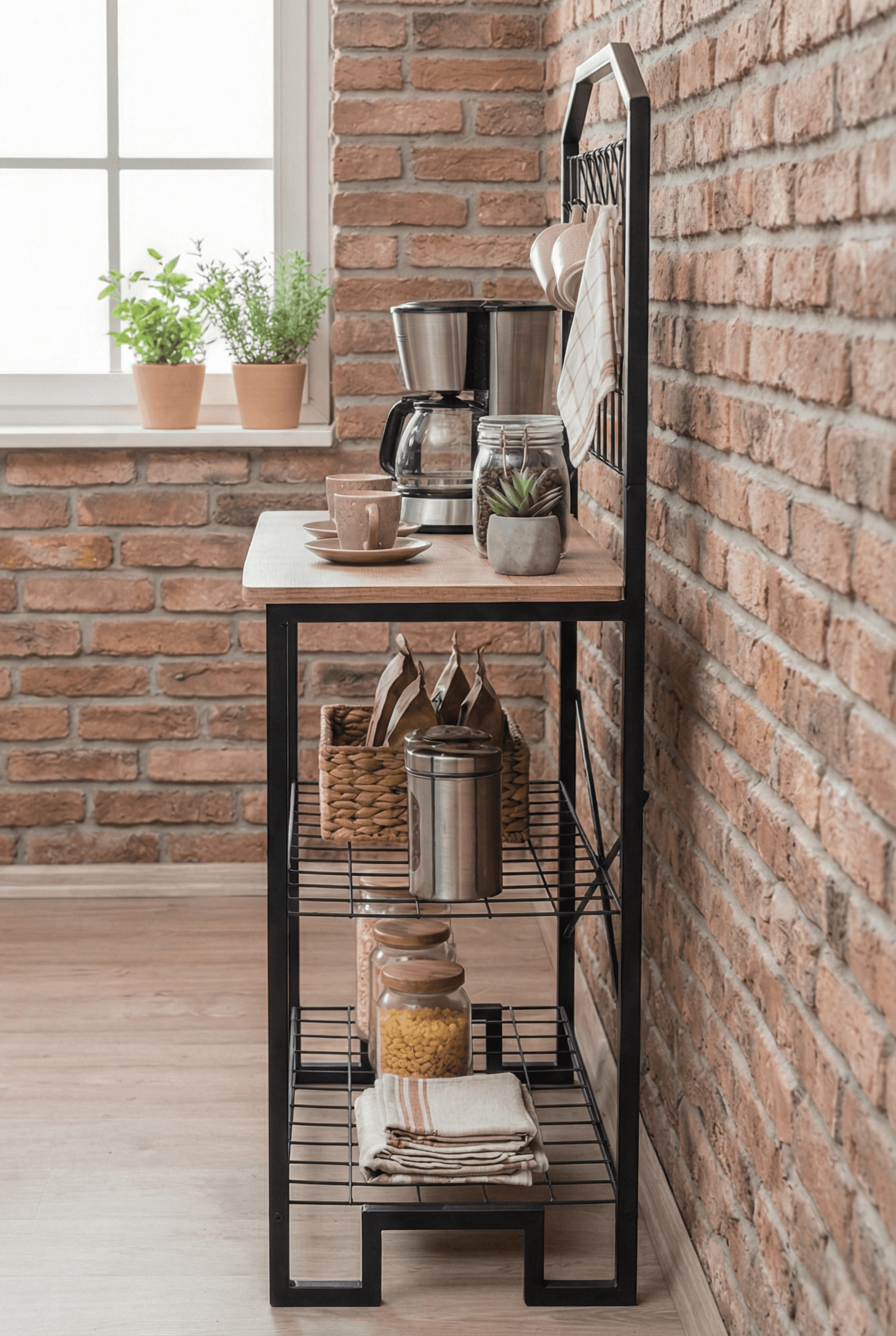 Kahve Köşesi Mutfak Bangosu Çok Amaçlı Raf