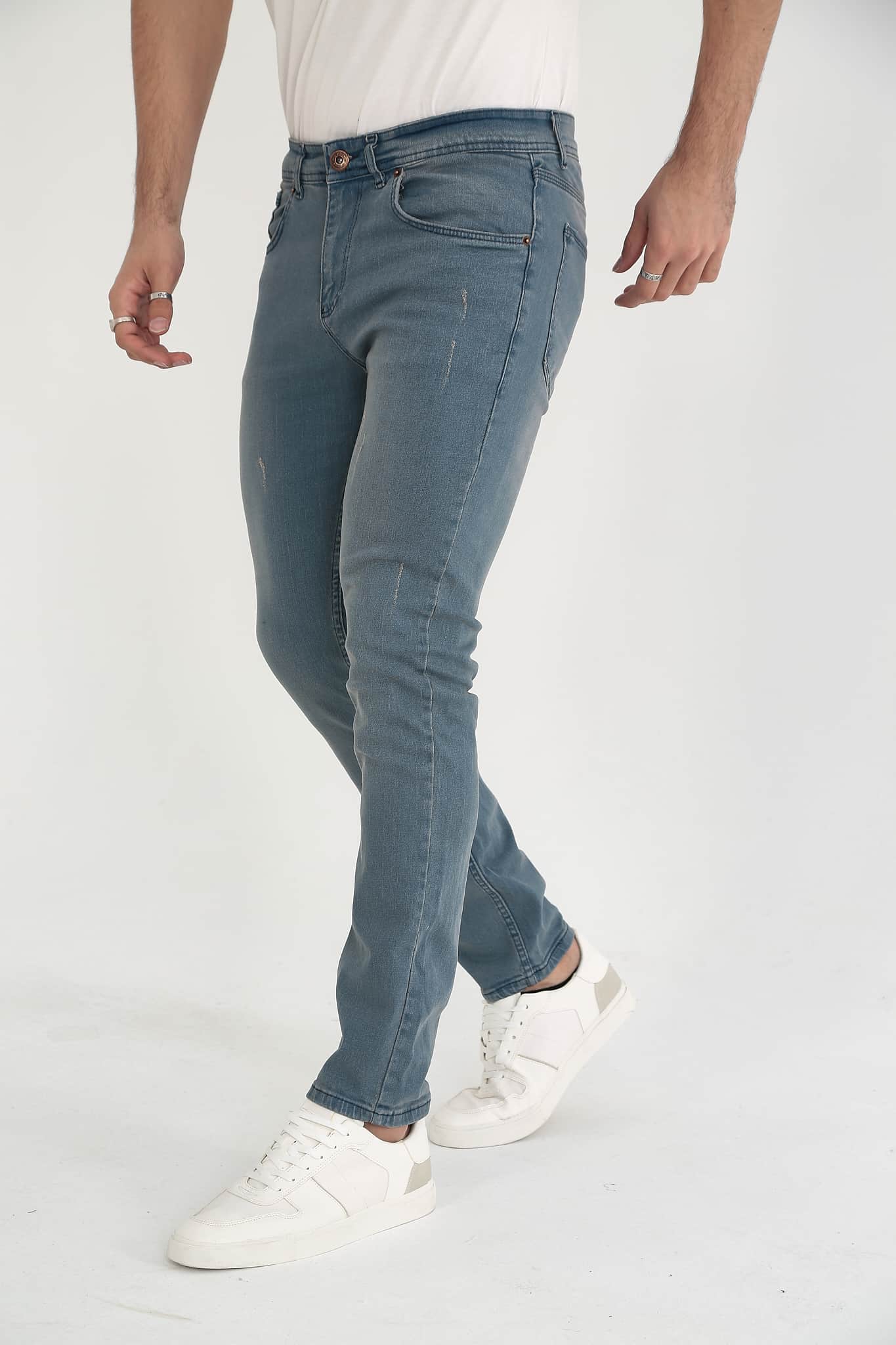D'Vision Erkek Kot Pantolon Slim Buz Mavi Jean G-5220-267