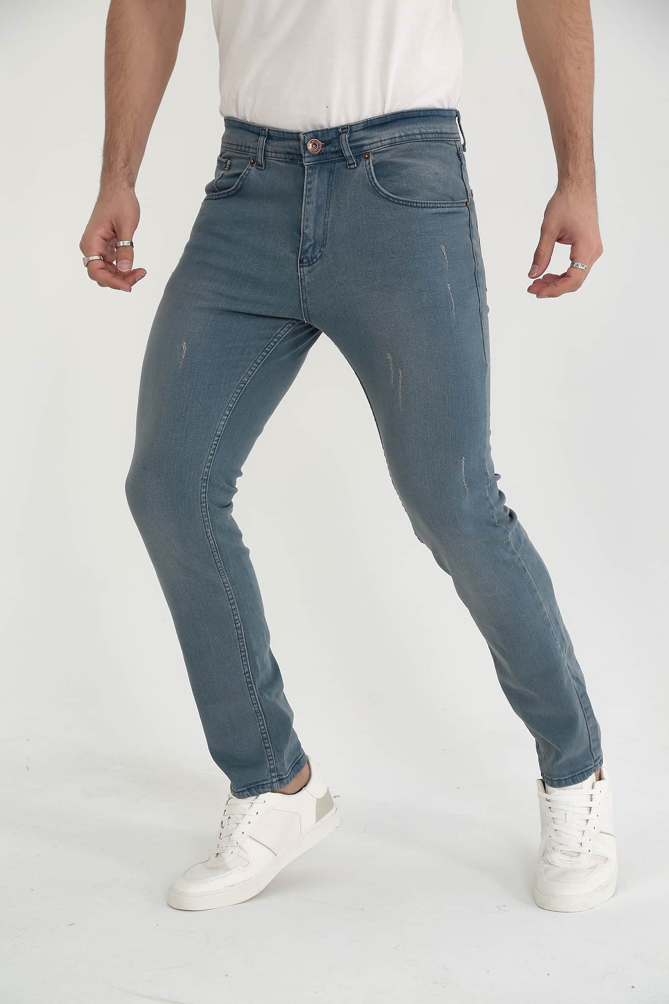 D'Vision Erkek Kot Pantolon Slim Buz Mavi Jean G-5220-267
