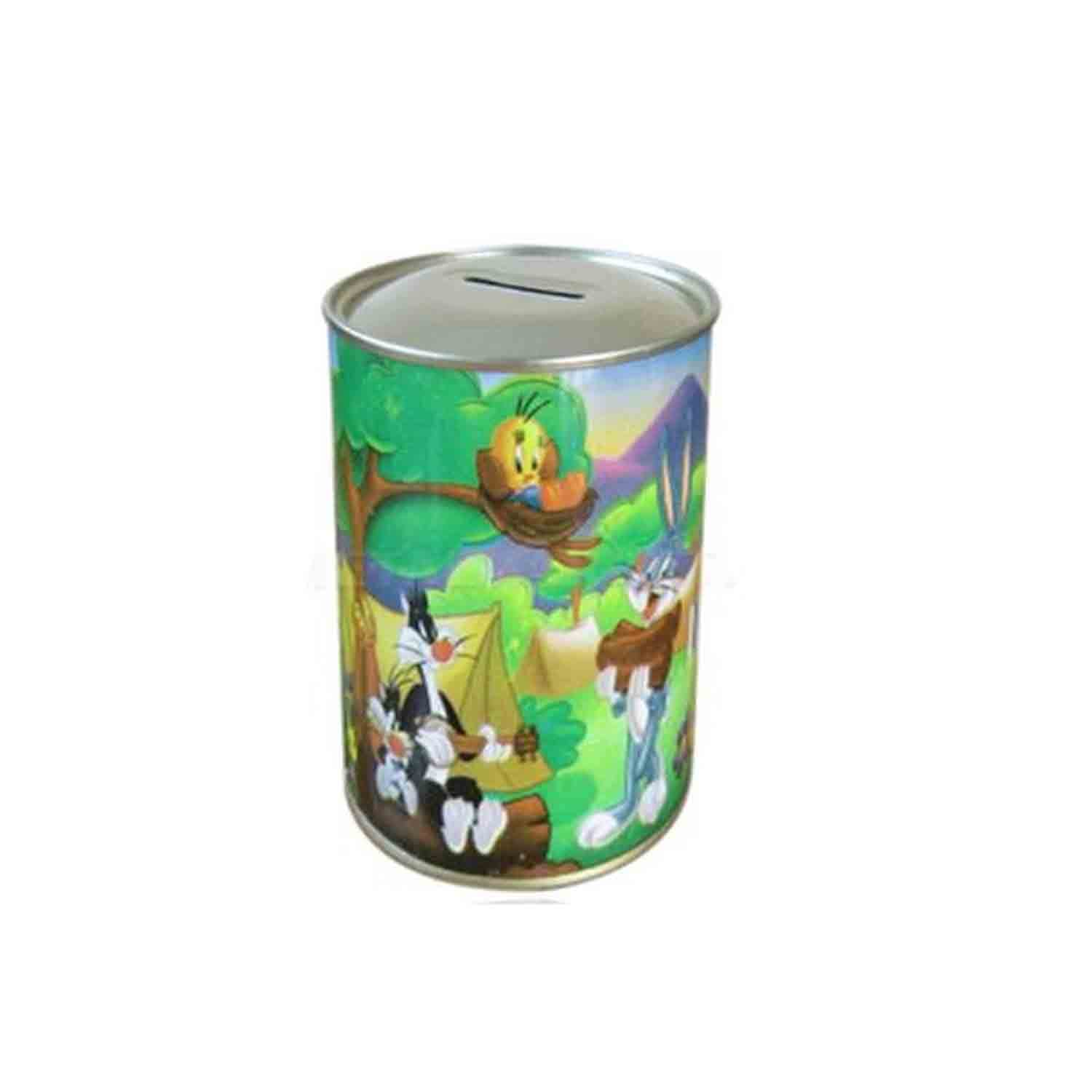 Bugs Bunny Desenli Metal Büyük Kumbara
