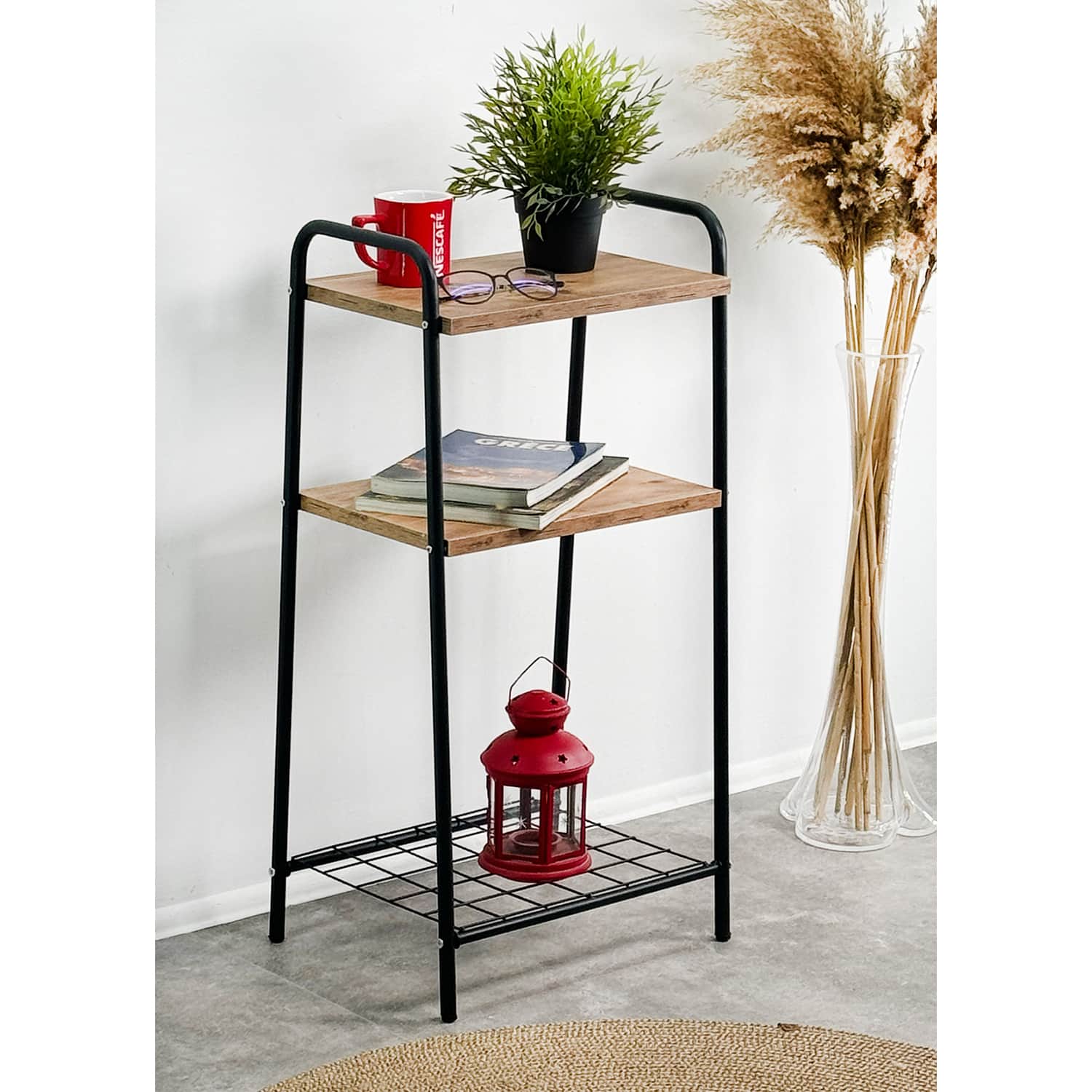 Raflı 2 Katlı Yan Sehpa 5505