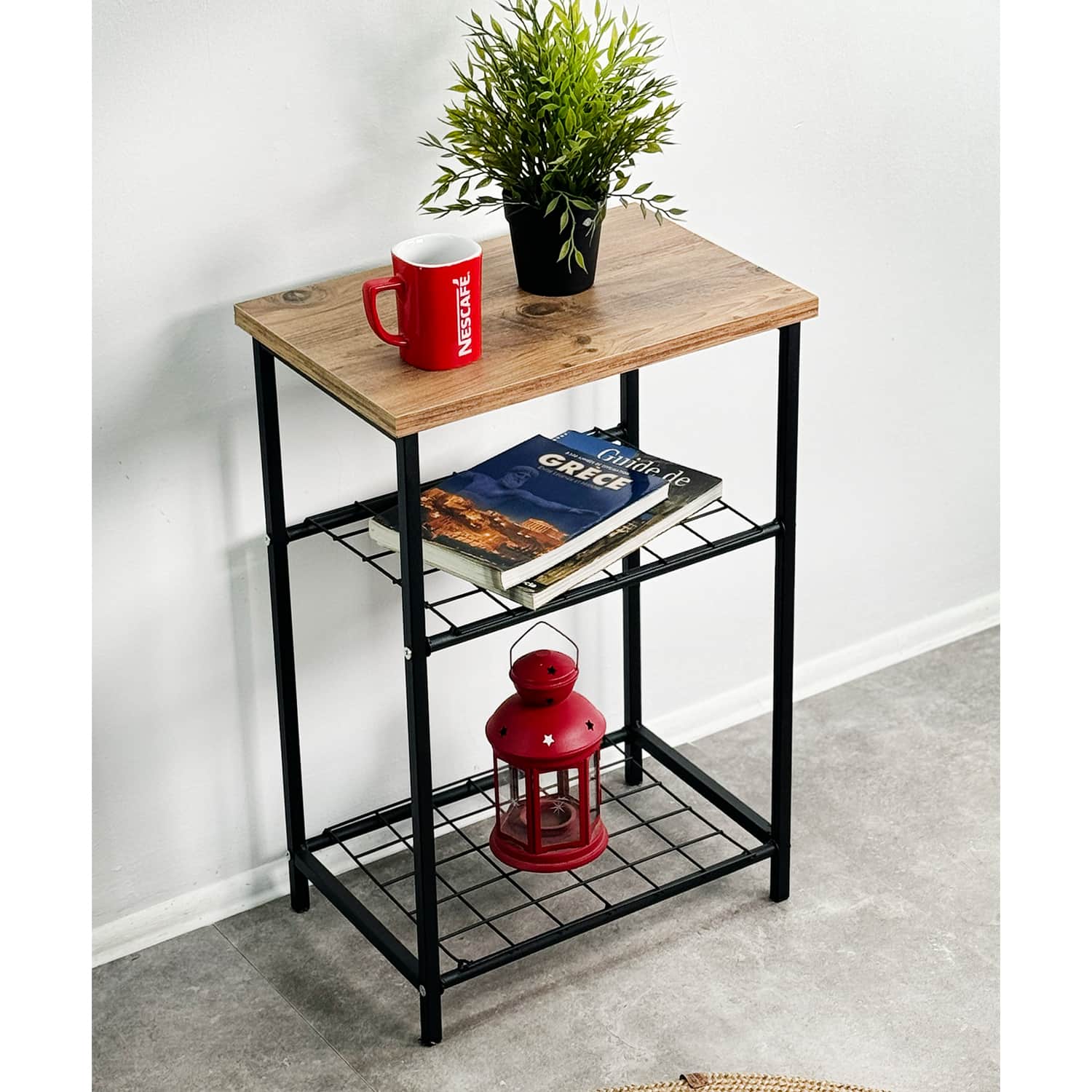 Raflı Yan Sehpa Komodin 5506