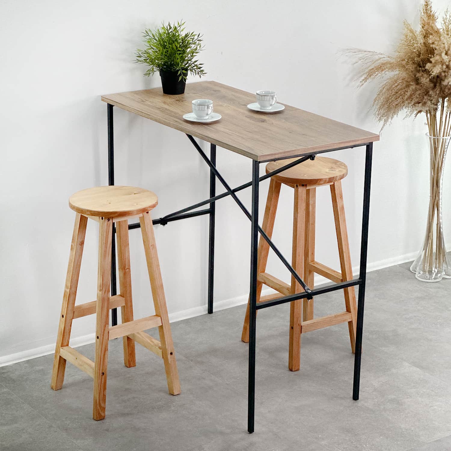 Bar Masası Mutfak Masa Sandalye Seti 5093