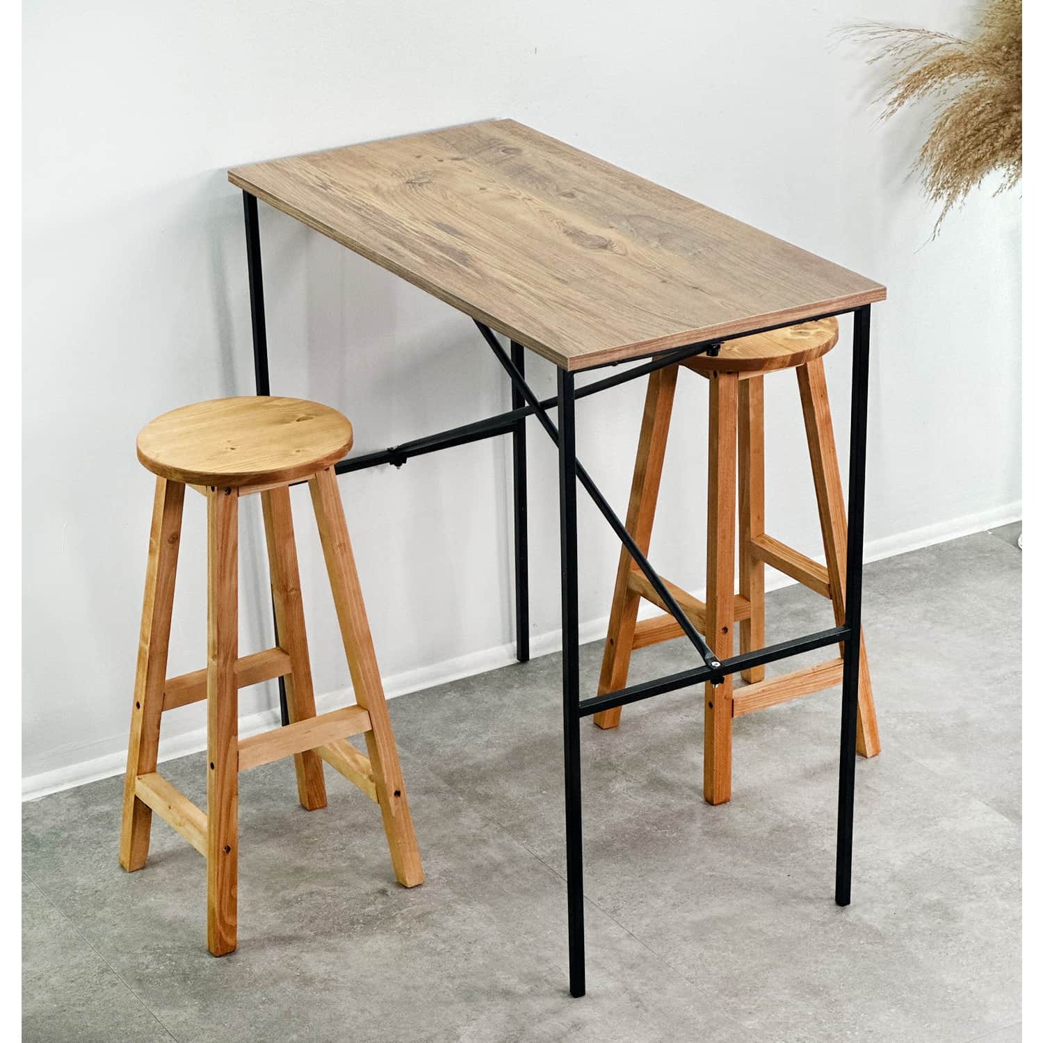 Bar Masası Mutfak Masa Sandalye Seti 5093