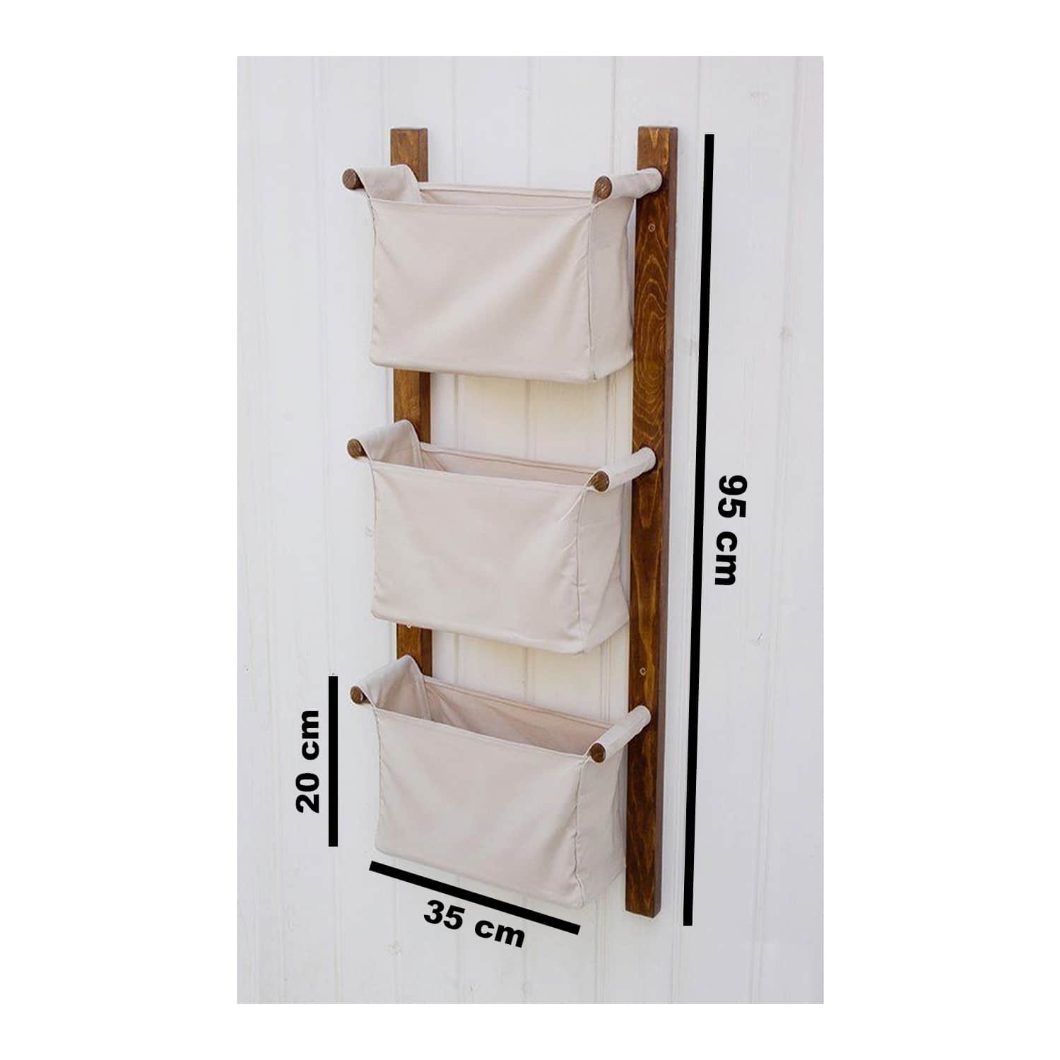 Banyo Askılıklı 3lü Sepet Düzenleyici 3011