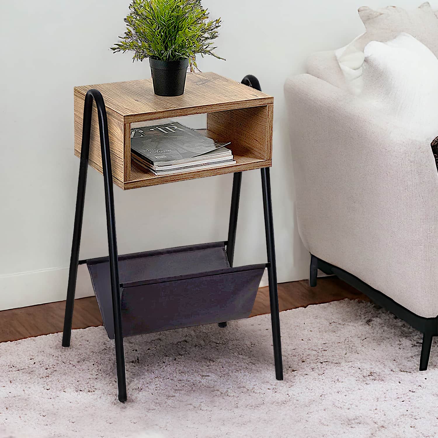 Çantalı Yan Sehpa Komodin 5003