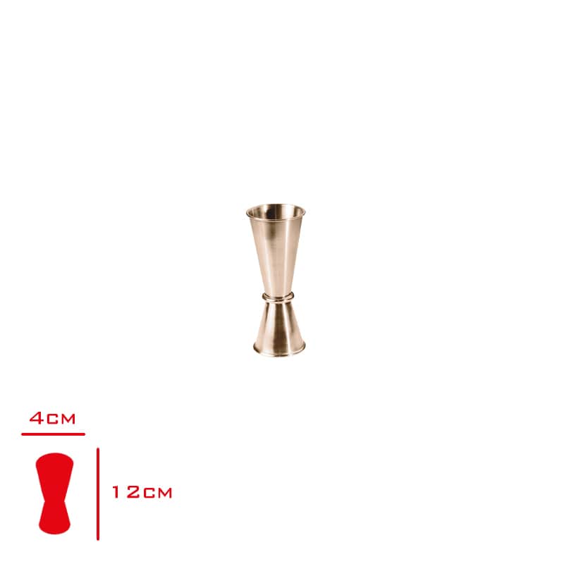 Evmoni Bakır Renk 304 Paslanmaz Çelik İkili Jigger 3/6 cl