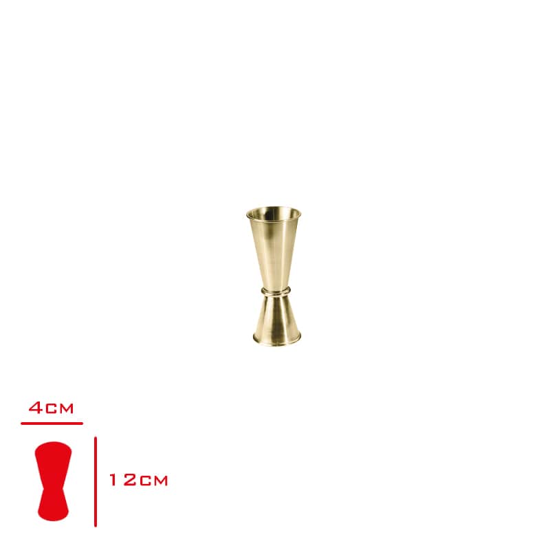 Evmoni Altın Renk 304 Paslanmaz Çelik İkili Jigger 3/6 cl
