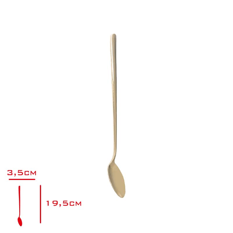 Evmoni Kokteyl Kaşığı 22 cm Altın