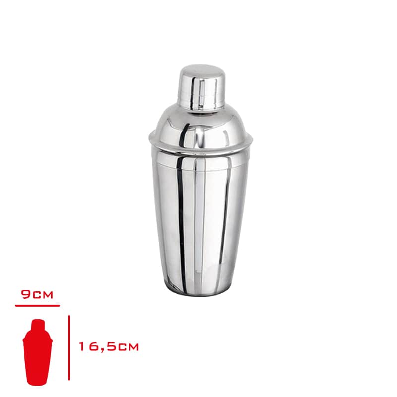 Evmoni Kokteyl Shaker Krom 500 ml